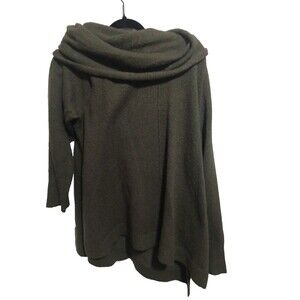 max studio Green Cowl Neck Sweater Woman Plus Size 2xl